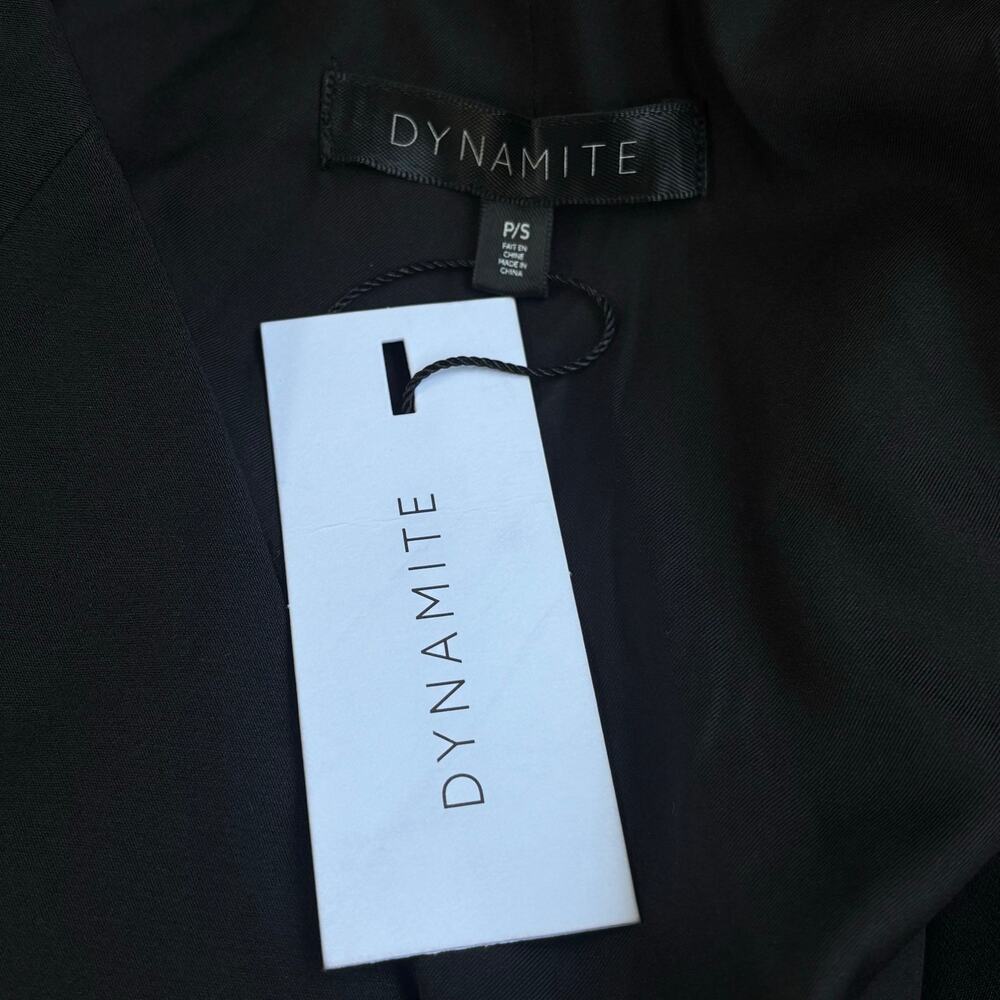 Dynamite Hailee Blazer Romper Mini Dress Black Small NWT - Picture 6 of 12